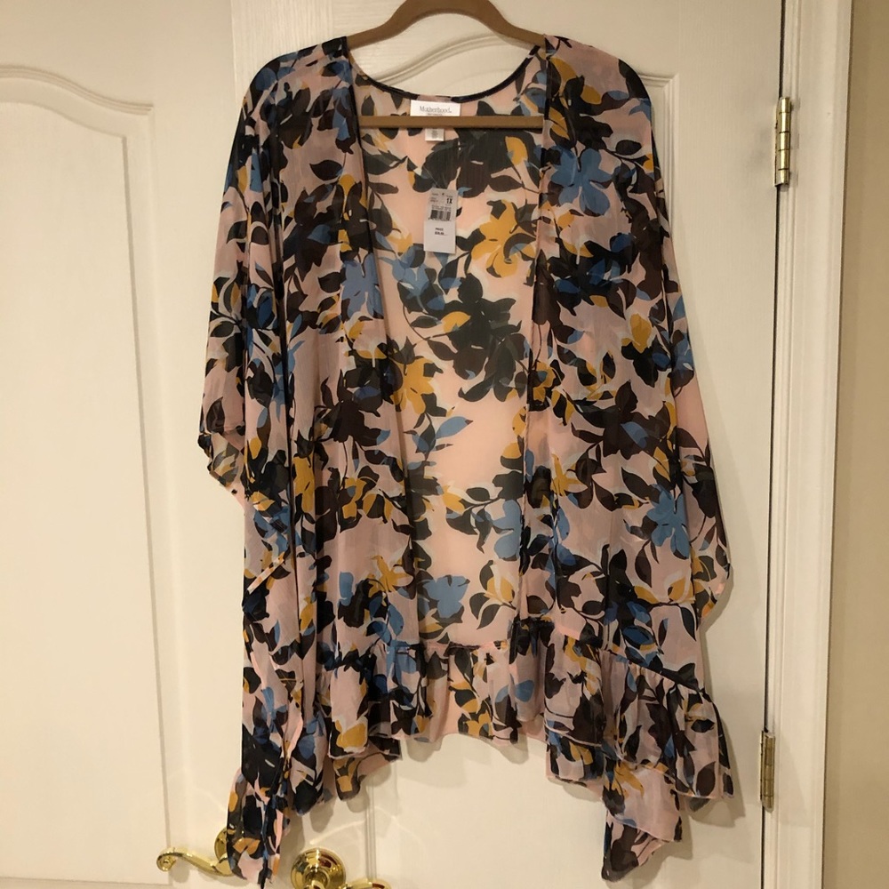 Motherhood Maternity Kimono 1X